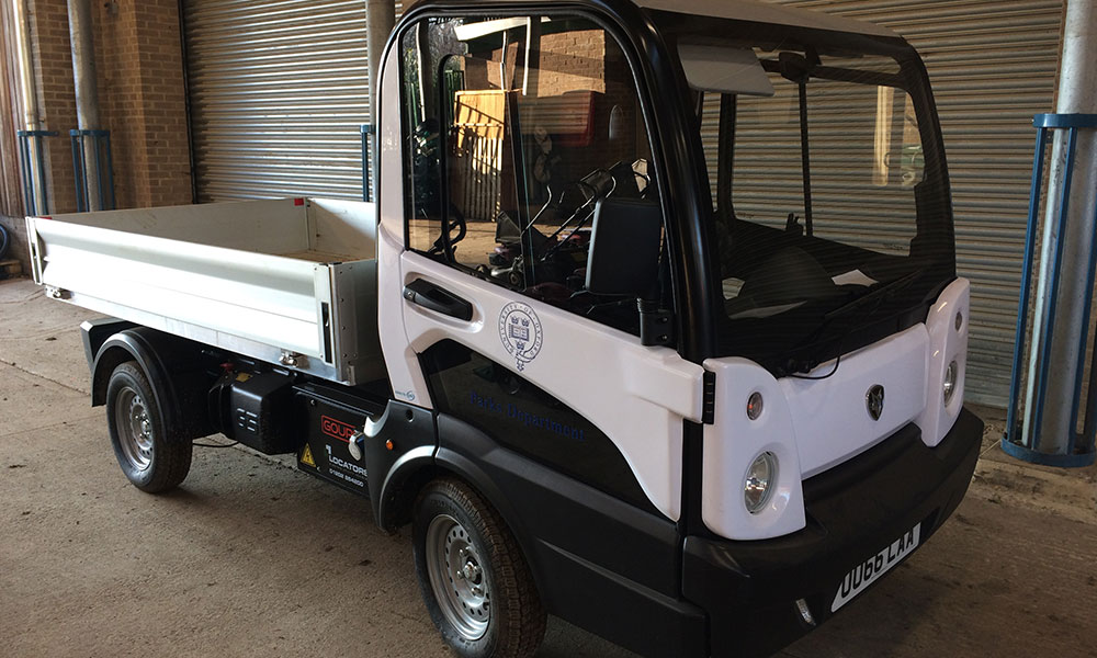 Going green with our new electric tipper University Parks