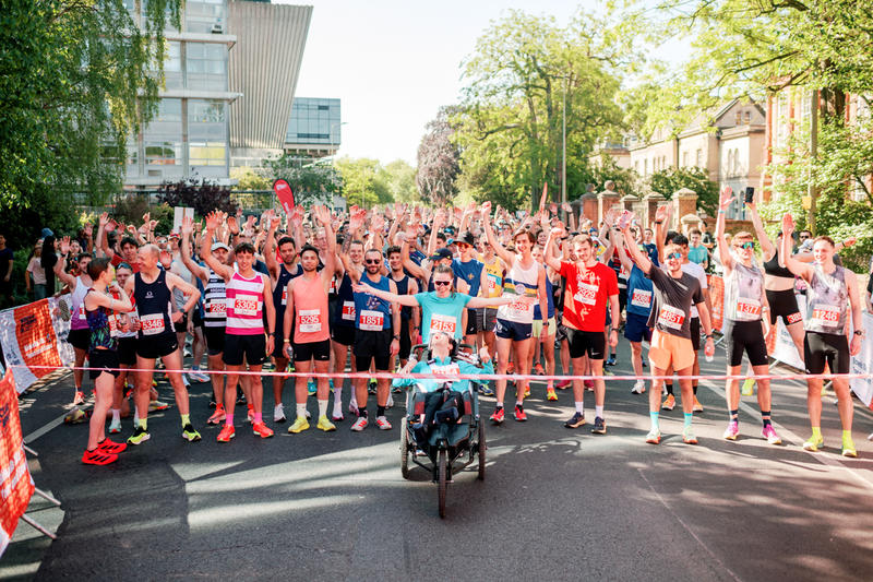 Runners line up for the Bidwell 10K in aid of Muscular Dystrophy UK