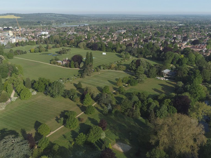 university parks from the sky