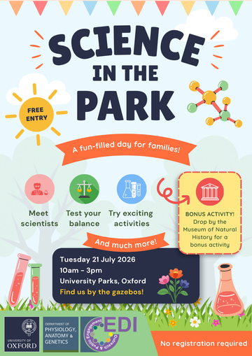 21 july 2026  science in the park  poster