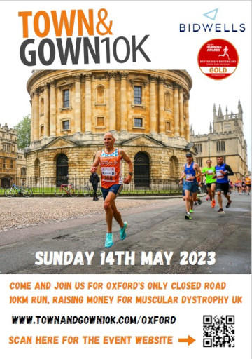 Oxford Town and Gown run 2023 poster