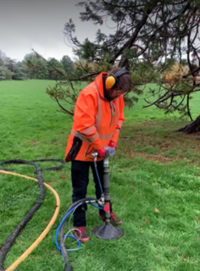 Arboricultural supervisor Richard Haley using Vogt Geo Injector Pro